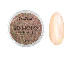 NeoNail 3D Holo Effect pyłek do paznokci No. 02 Peach (2 g)