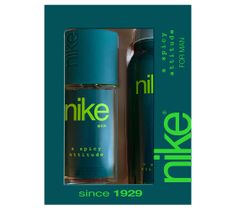 Nike – Zestaw prezentowy A Spicy Attitude for man dezodorant w szkle 75ml+dezodorant spray 200ml (1 szt.)