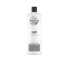 Nioxin System 1 Cleanser Shampoo oczyszczający szampon do włosów normalnych lekko przerzedzonych (1000 ml)