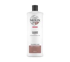 NIOXIN System 3 Cleanser Shampoo oczyszczający szampon do włosów farbowanych lekko przerzedzonych 1000ml