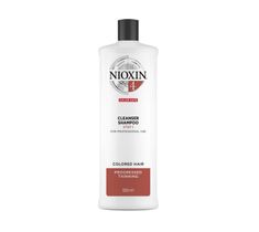 Nioxin System 4 Cleanser Shampoo oczyszczający szampon do włosów farbowanych (1000 ml)