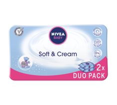 Nivea Baby Soft & Cream chusteczki oczyszczające duopack (2 x 63szt.)
