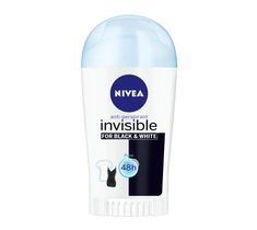 Nivea Black & White Invisible Pure antyperspirant w sztycie (40 ml)