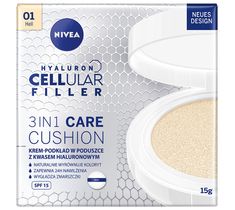 Nivea Hyaluron Cellular Filler 3in1 Care Cushion pielęgnujący krem-podkład w poduszce SPF15 01 Light (15 g)