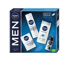 Nivea Men Sensitive Premium zestaw żel pod prysznic 250ml + antyperspirant roll-on 50ml + balsam po goleniu 100ml + pianka do golenia 200ml