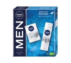 Nivea Men Sensitive Recovery zestaw balsam po goleniu 100ml + pianka do golenia 200ml