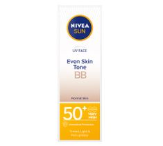 Nivea Sun UV Face Even Skin Tone BB nawilżający krem do twarzy BB z bardzo wysoką ochroną SPF50+ (50 ml)