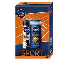 Nivea Men Zestaw prezentowy Ultimate Sport deo spray Black&White 150ml+żel pod prysznic Sport 250ml (1 szt.)