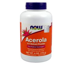 Now Foods Acerola ekstrakt 4:1 suplement diety 175g