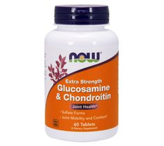 Now Foods Glukosamine & Chondroitine suplement diety 60 tabletek