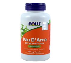 Now Foods Pau D'Arco 500mg suplement diety 100 kapsułek