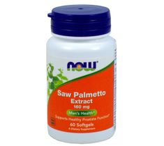 Now Foods Saw Palmetto Extract 160mg suplement diety 60 kapsułek