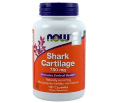 Now Foods Shark Cartilage 750mg chrząstka z rekina suplement diety 100 kapsułek