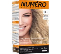 NUMERO Permanent Coloring farba do włosów 10.21 Glacial Ultra Light Blonde 140ml