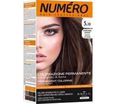 NUMERO Permanent Coloring farba do włosów 5.38 Chocolate Light Brown 140ml