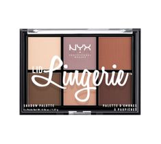 NYX Professional MakeUp Lid Lingerie Shadow Palette paleta matowych cieni do powiek (8.22 g)
