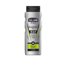 On Line Men  Fresh Lime – żel pod prysznic 3in1 dla mężczyzn (400 ml)