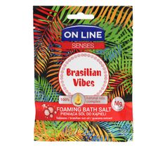 On Line Senses Pieniąca Sól do kąpieli Brasilian Vibes 80 g