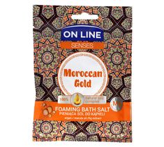 On Line Senses Pieniąca Sól do kąpieli Moroccan Gold 80 g