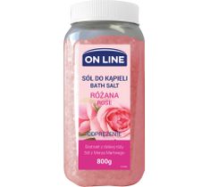 On Line sól do kąpieli różana 800 g