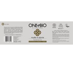 OnlyBio Fitosterol Hipoalergiczne mydło w płynie z olejem z rzepaku pompka (500 ml)