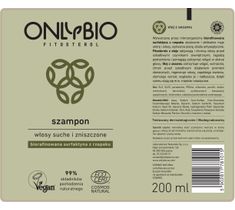 OnlyBio Fitosterol Szampon do włosów suchych i zniszczonych z olejem z sezamu (200 ml)