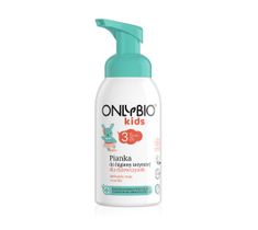 OnlyBio Kids pianka do higieny intymnej dla dziewczynek od 3 roku życia (300 ml)