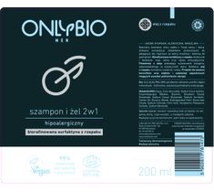 OnlyBio Men Szampon i żel 2w1 hipoalergiczny (200 ml)