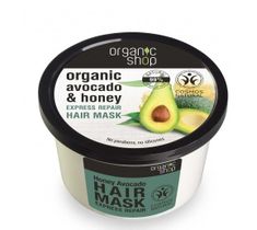 Organic Shop maska do włosów organiczne awokado i miód 250 ml