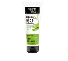 Organic Shop Organic Aloe & Bamboo Moisturizing Face Gel-Mask żelowa maska do twarzy (75 ml)