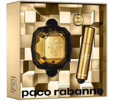 Paco Rabanne Lady Million zestaw woda perfumowana spray 50ml + woda perfumowana spray 10ml + breloczek (1 szt.)