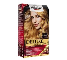 Palette Deluxe farba do każdego typu włosów permanentna nr 345 złoty świetlisty miodowy blond 100 ml