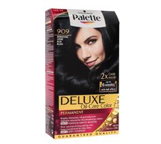 Palette Deluxe farba do każdego typu włosów permanentna nr 909 granatowa czerń 100 ml