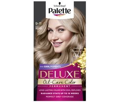 Palette Deluxe Oil-Care Color farba do włosów trwale koloryzująca z mikroolejkami  9-11 Chłodny Lekki Różany Blond