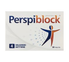 Perspiblock Suplement diety hamujący nadmierne pocenie 30 tabletek