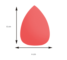 PONTE – Gąbka do makijażu łezka pomarańczowa