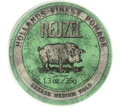 Reuzel Hollands Finest Green Pomade średnio utrwalająca pomada na bazie wosków i olejków (35 g)