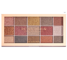 Makeup Revolution Foil Frenzy Eyeshadow Palette – paleta 15 foliowych cieni do powiek Fusion  (16.5g)