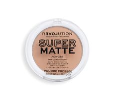 Makeup Revolution Super Matte Pressed Powder Puder matujący Beige (6 g)