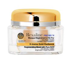 Rexaline Line Killer X-Treme Gold Radiance regenerująca maska do twarzy z drobinkami złota (50 ml)