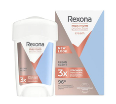 Rexona Maximum Protection Clean Scent bloker potu w kremowym sztyfcie dla kobiet (45 ml)