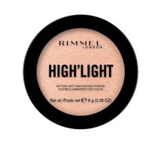 Rimmel High'light Buttery-Soft Highlighting Powder rozświetlacz do twarzy 002 Candlelit (8 g)
