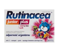 Rutinacea Junior Plus suplement diety wspierający odporność organizmu 20 tabletek do ssania