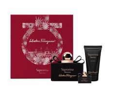 Salvatore Ferragamo Signorina Misteriosa zestaw woda perfumowana spray (100 ml) + woda perfumowana (5 ml) + balsam do ciała (50 ml)