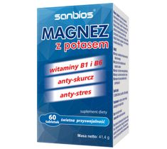 Sanbios Magnez z Potasem suplement diety 60 tabletek