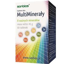 Sanbios Multiminerały suplement diety 60 tabletek