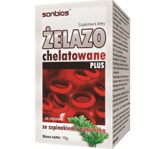 Sanbios Żelazo Chelatowane Plus suplement diety 30 tabletek