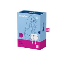 Satisfyer Feel Good Menstrual Cup zestaw kubeczków menstruacyjnych 15ml + 20ml Transparent