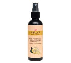 Sattva Ayurveda Anti-Perspirant naturalny antyperspirant w spray'u Cytrynowy 80ml