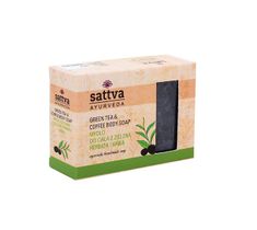 Sattva Body Soap indyjskie mydło glicerynowe Green Tea & Coffee (125 g)